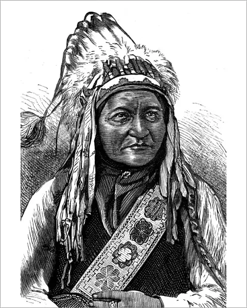 Chief Sitting Bull, American Indian, 19th century