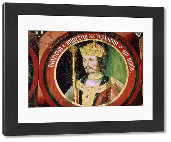 Stained glass image of King Henry IV