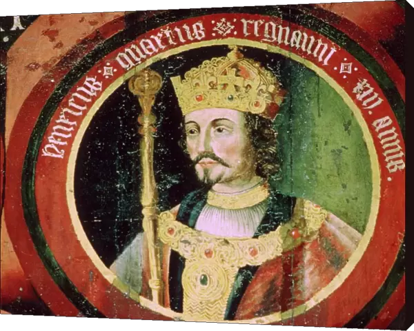 Stained glass image of King Henry IV