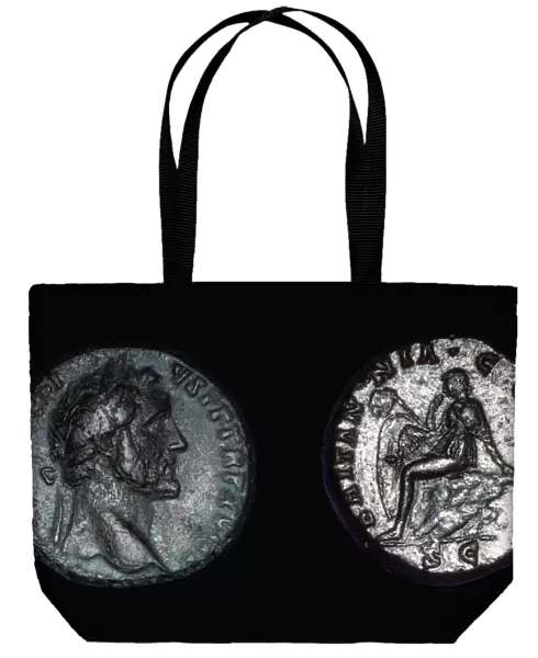 Roman coin of Vespasian, 1st century