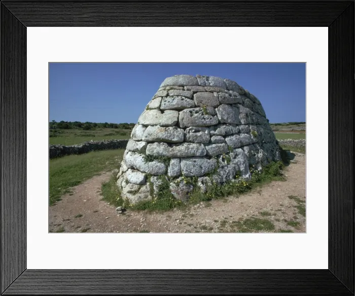 Framed Print : Menorca Naveta d es Tudons, c. 2000 BC Framed Print : Menorca Naveta d es Tudons, c. 2000 BC