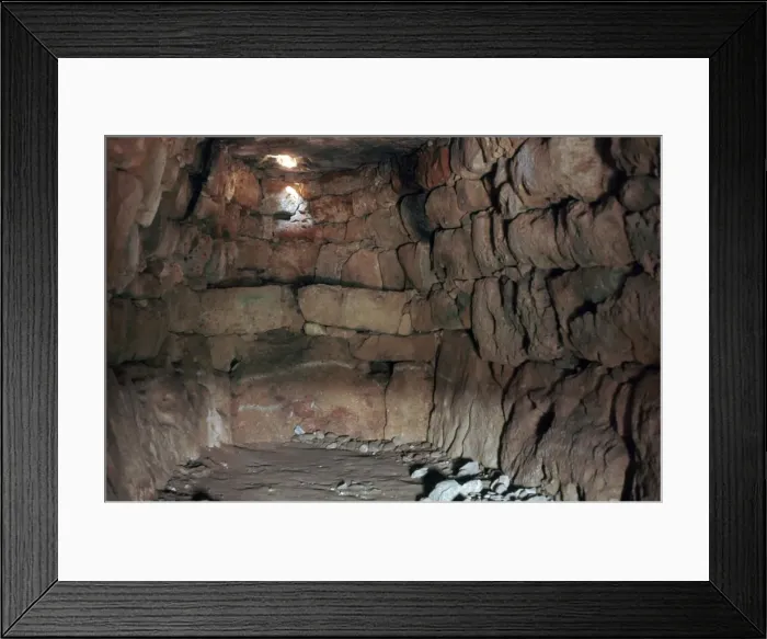Framed Print : Menorca Naveta d es Tudons, interior view, c. 2000 BC Framed Print : Menorca Naveta d es Tudons, interior view, c. 2000 BC
