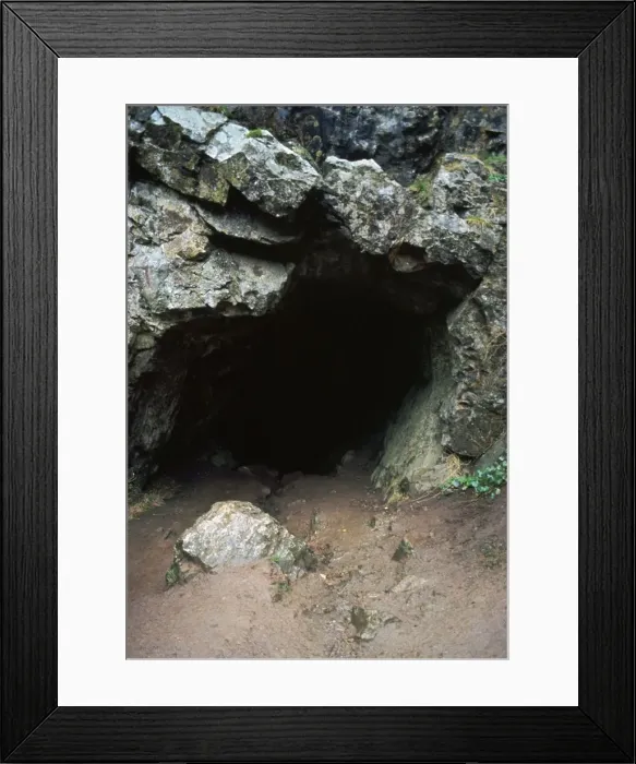 Framed Print : Avelines hole, a paleolithic cave dwelling, 12000 BC Framed Print : Avelines hole, a paleolithic cave dwelling, 12000 BC