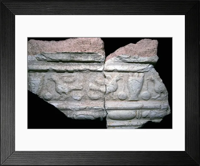 Framed Print : Roman plaster wall decoration Framed Print : Roman plaster wall decoration