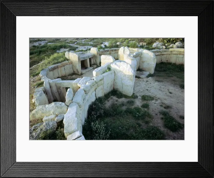 Framed Print : Mnajdra Temple complex on Malta Framed Print : Mnajdra Temple complex on Malta