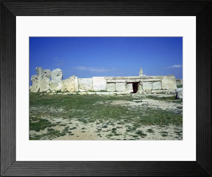 Framed Print : Hagar Qim temple on Malta. (c. 3000 BC) Framed Print : Hagar Qim temple on Malta. (c. 3000 BC)