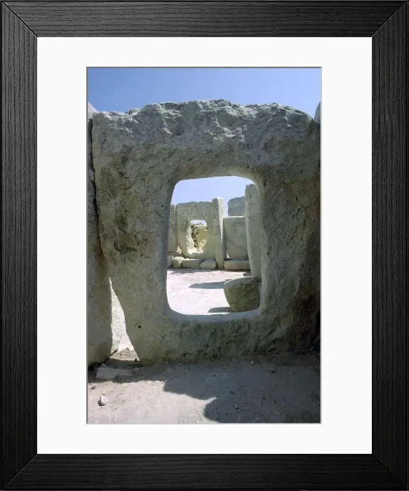 Framed Print : Hagar Qim temple on Malta, 3rd century BC Framed Print : Hagar Qim temple on Malta, 3rd century BC