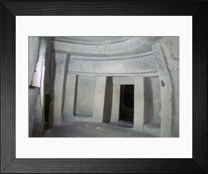 Framed Print : Interior of the Hypogeum of Hal Saflieni on Malta Framed Print : Interior of the Hypogeum of Hal Saflieni on Malta