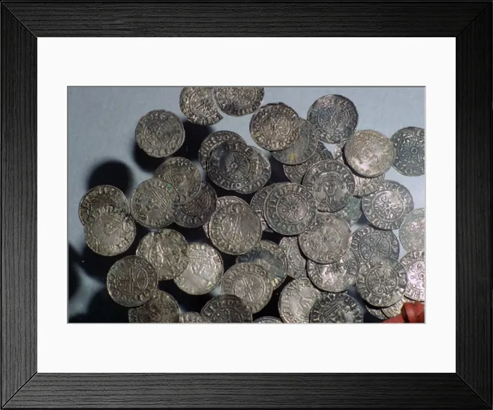 Framed Print : Silver pennies of William I Framed Print : Silver pennies of William I