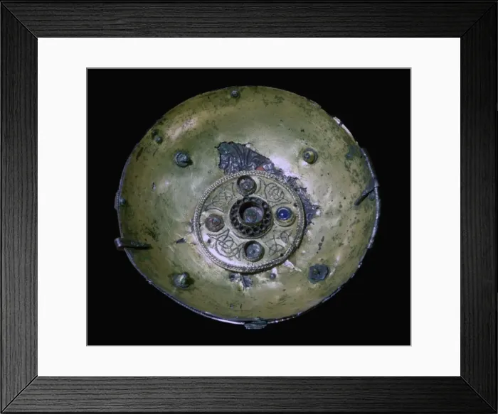 Framed Print : The Ormside Bowl, an Anglo-Saxon bronze-gilt bowl Framed Print : The Ormside Bowl, an Anglo-Saxon bronze-gilt bowl