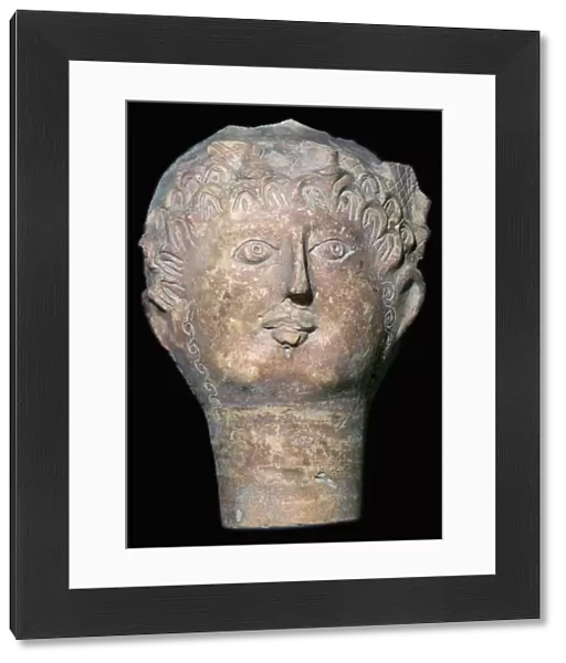 Romano-British pottery head