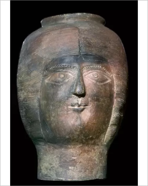 Romano-British pot in the form of a head