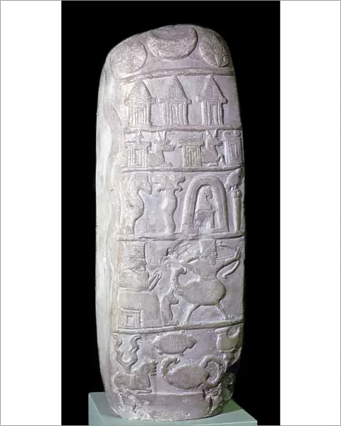 Babylonian boundary-stone (kudurru) of the time of King Nebuchadnezzar I of Babylon, c1125-1104 BC