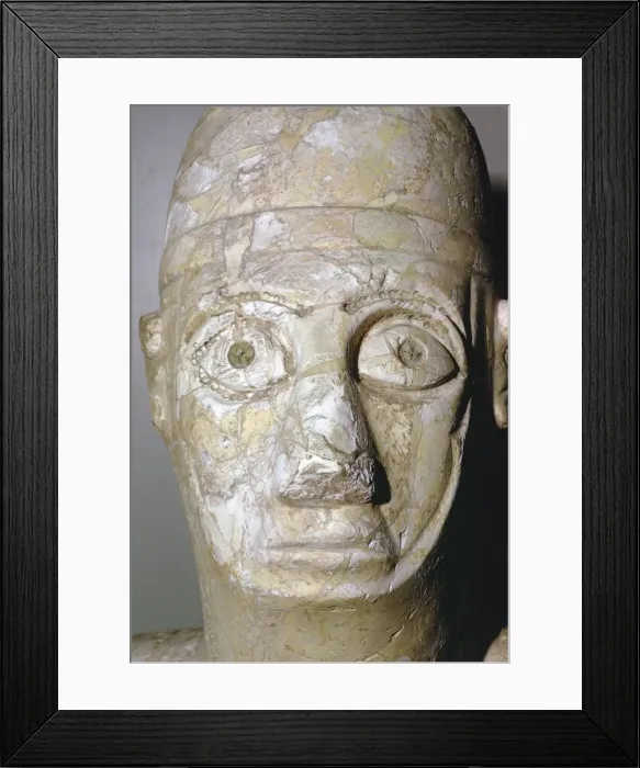 Framed Print : Statue of Idrimi, Late Bronze Age / Syrian, 16th century BC Framed Print : Statue of Idrimi, Late Bronze Age / Syrian, 16th century BC