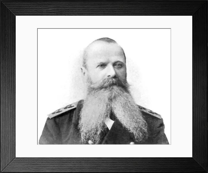 Framed Print : Stepan Osipovich Makarov, Russian admiral, Russo-Japanese War, 1904-5 Framed Print : Stepan Osipovich Makarov, Russian admiral, Russo-Japanese War, 1904-5