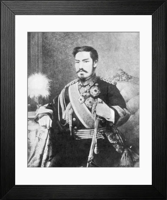 Framed Print : Emperor Mutsuhito, Japanese, c1867 Framed Print : Emperor Mutsuhito, Japanese, c1867