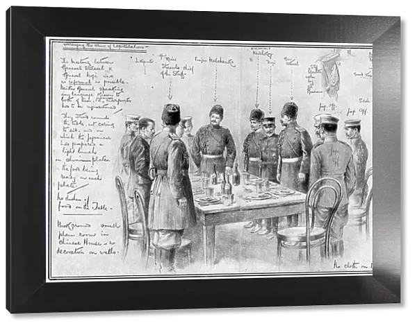 Meeting of opposing Generals, Russo-Japanese War, 1904-5