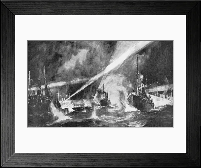 Framed Print : The Dogger Bank Incident, Russo-Japanese War, 1904-5 Framed Print : The Dogger Bank Incident, Russo-Japanese War, 1904-5