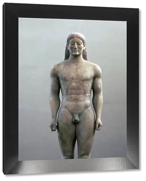 Greek statue known as the Anavyssos Kouros, 6th century BC