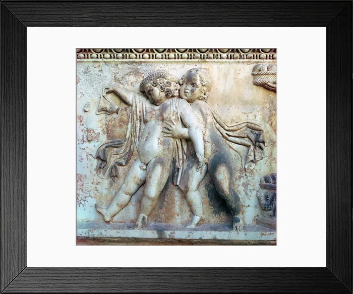Framed Print : Detail of late Roman period Greek sarcophagus Framed Print : Detail of late Roman period Greek sarcophagus