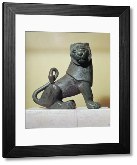 Framed Print : Archaic bronze lion from Dodona Framed Print : Archaic bronze lion from Dodona