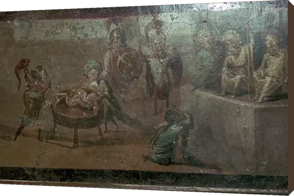 Roman wall-painting of the Judgement of Solomon