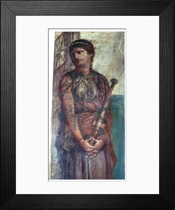Framed Print : Roman wall-painting of Medea, 1st century BC Framed Print : Roman wall-painting of Medea, 1st century BC