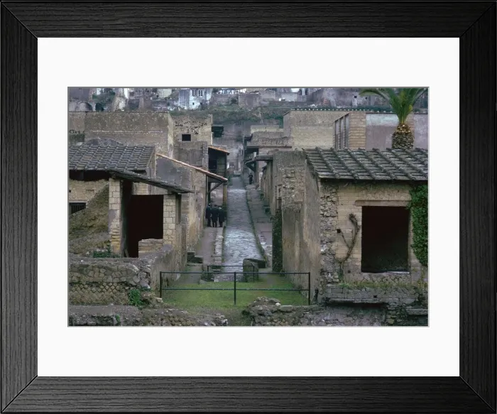 Framed Print : The Roman town of Herculaneum, 1st century Framed Print : The Roman town of Herculaneum, 1st century