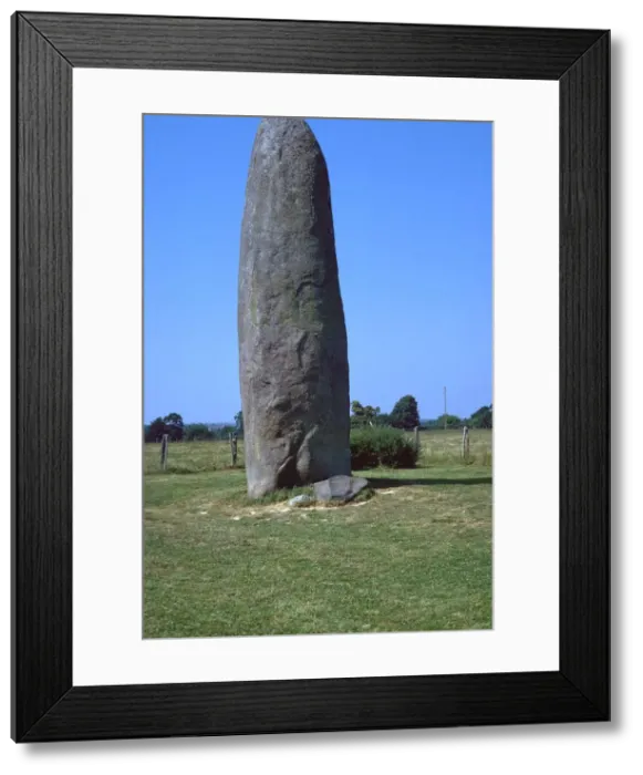 Framed Print : Champ-Dolent Menhir Framed Print : Champ-Dolent Menhir