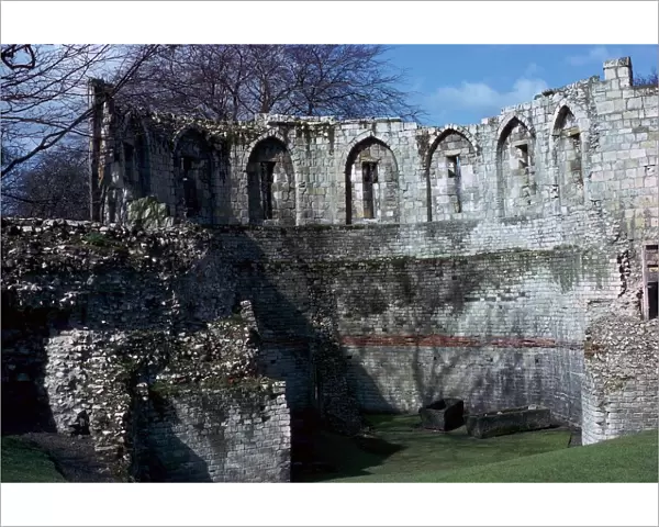 Interior of a Roman and medieval multangular tower in York, 3rd century