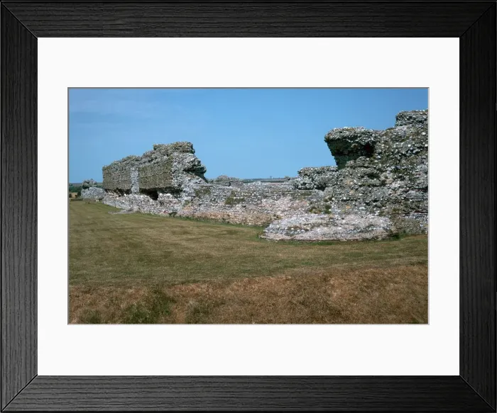Framed Print : Walls of the Roman port of Richborough, 1st century Framed Print : Walls of the Roman port of Richborough, 1st century