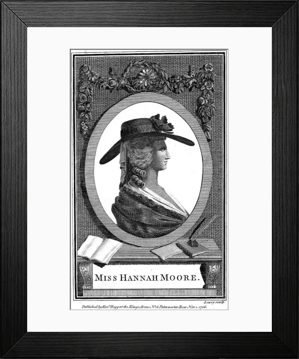 Framed Print : Hannah More, English religions writer, poet and playwright, c1800