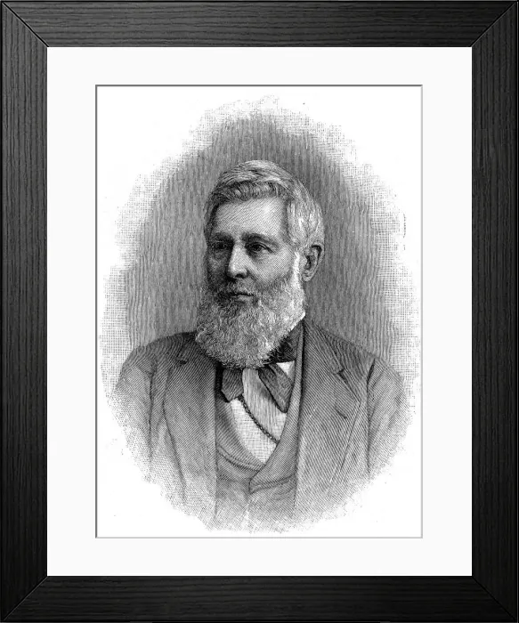 Framed Print : Asa Gray, American botanist, 1888 Framed Print : Asa Gray, American botanist, 1888
