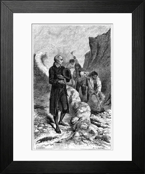 Framed Print : Johann Friedrich Oberlin, Lutheran philanthropist, c1800 (c1880) Framed Print : Johann Friedrich Oberlin, Lutheran philanthropist, c1800 (c1880)