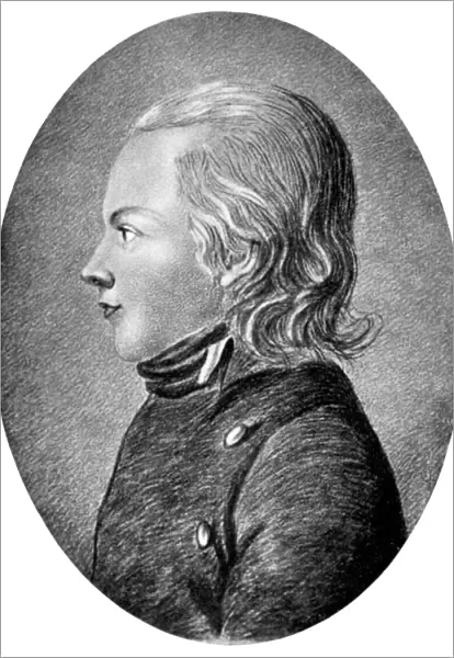 Novalis (Friedrich von Hardenberg), German Romantic poet and novelist, c1800