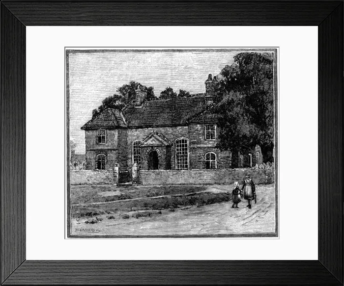 Framed Print : School House, Fishponds, Bristol, c1880 Framed Print : School House, Fishponds, Bristol, c1880