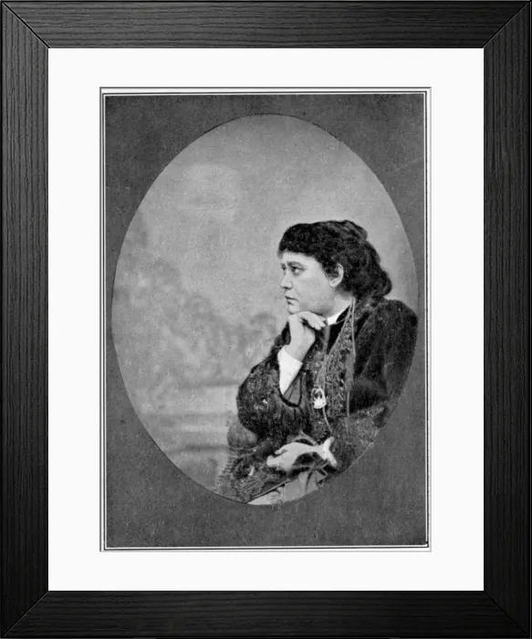 Framed Print : Helena Petrovna Blavatsky, American theosophist, c1874 Framed Print : Helena Petrovna Blavatsky, American theosophist, c1874