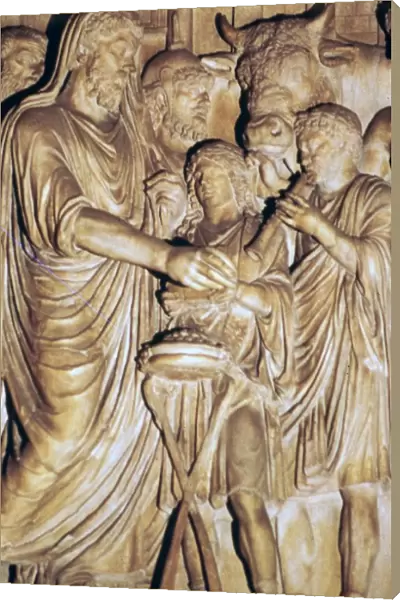 Relief of the Roman emperor Marcus Aurelius making a state sacrifice, 2nd century