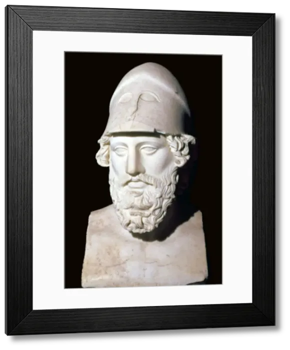 Framed Print : Bust of the Athenian statesman Pericles, 5th century BC Framed Print : Bust of the Athenian statesman Pericles, 5th century BC