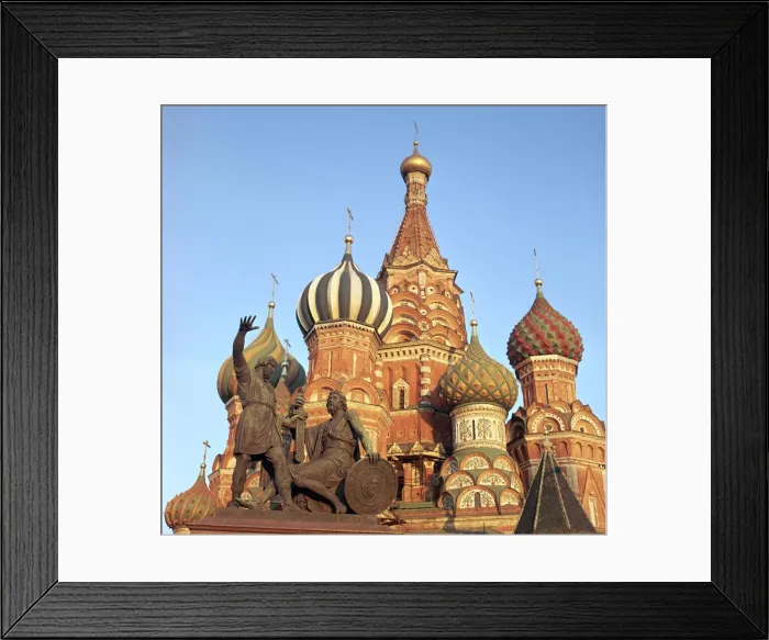 Framed Print : St Basils Cathedral domes, 16th century