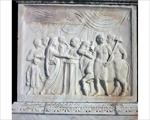 An altar dedicated to the Roman Imperial cult, 1st century