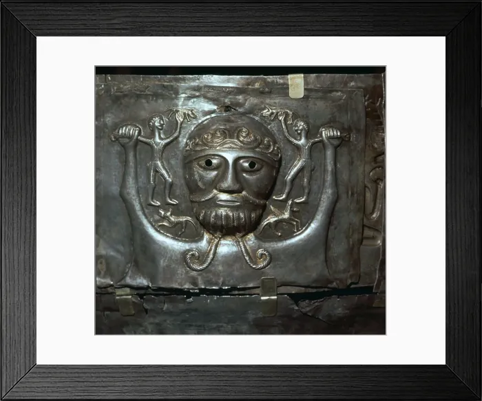 Framed Print : Detail from the Celtic Gundestrop Cauldron, 3rd century Framed Print : Detail from the Celtic Gundestrop Cauldron, 3rd century
