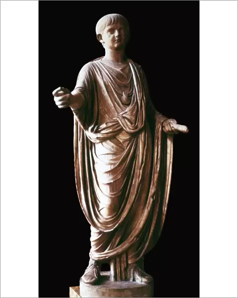 Marble statue of the Roman emperor Nero, 1st century