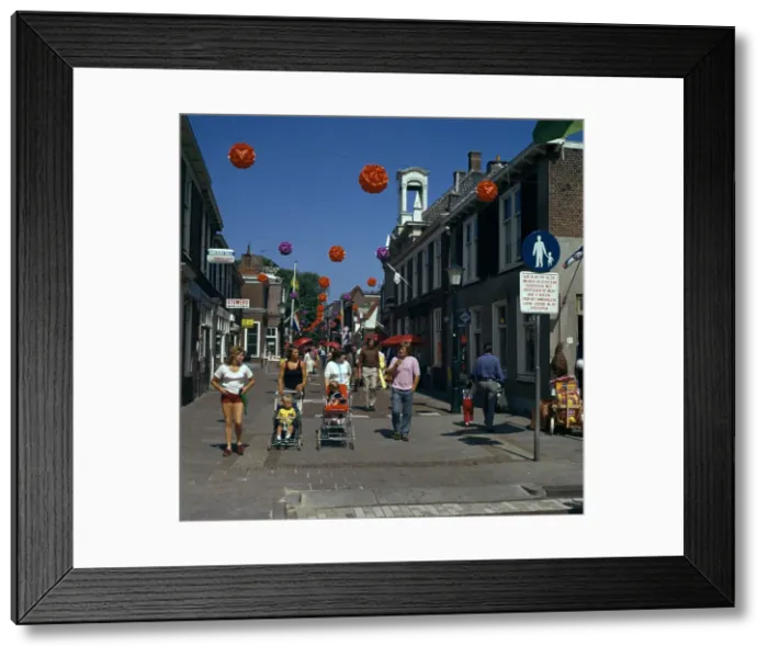 Framed Print : Pedestrian district in Wassenaar. Artist: CM Dixon Framed Print : Pedestrian district in Wassenaar. Artist: CM Dixon