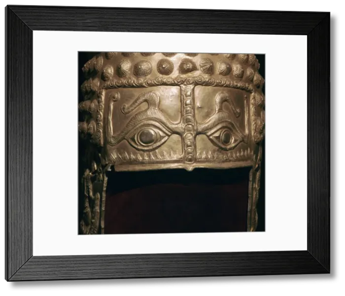 Framed Print : Gold Thraco-Getic helmet, 4th century BC Framed Print : Gold Thraco-Getic helmet, 4th century BC