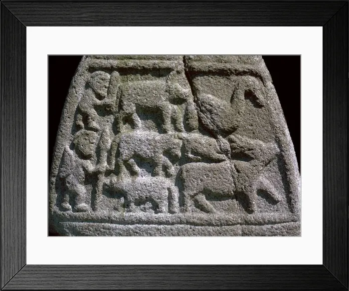 Framed Print : Base of the south cross at Castle Dermot Framed Print : Base of the south cross at Castle Dermot
