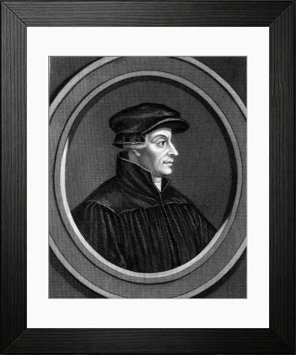 Framed Print : Ulrich Zwingli, Swiss Reformation divine, c1530 (1851) Framed Print : Ulrich Zwingli, Swiss Reformation divine, c1530 (1851)