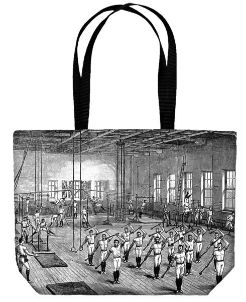 YMCA gymnasium, Longacre, London, c1888