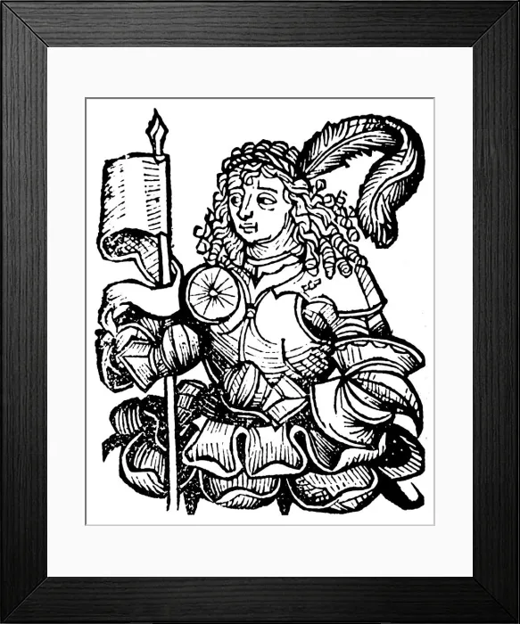 Framed Print : Tamerlane, Turcic conqueror, 1336-1405 (1493). Artist: Hartmannus Schedel Framed Print : Tamerlane, Turcic conqueror, 1336-1405 (1493). Artist: Hartmannus Schedel