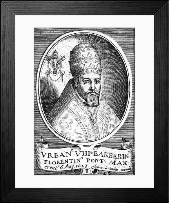 Framed Print : Pope Urban VIII (1568-1644) Framed Print : Pope Urban VIII (1568-1644)